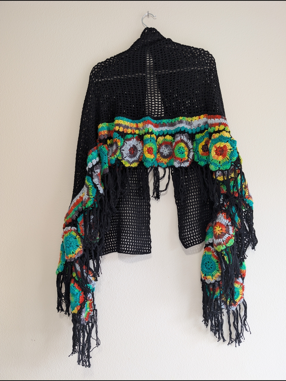 Handmade Crochet Poncho - Picture 1 of 5
